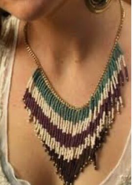 Zad bohemian beaded necklace